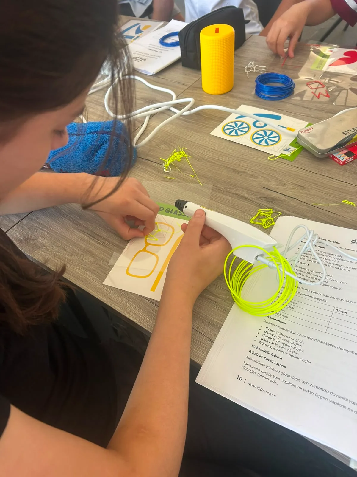 Denizli , Honaz Belediyesi 3D Yaz Kursu Eğitimimiz — Denizli D2P Academy atölye fotoğrafı
